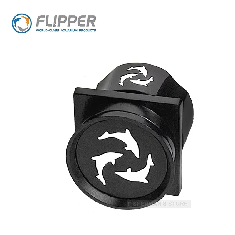 Flipper Pico Black 2 In 1 Dual Sided Aquarium Magnet Algae Cleaner Scrubber Scraper for Small Glass Fish Tanks Up to 6mm