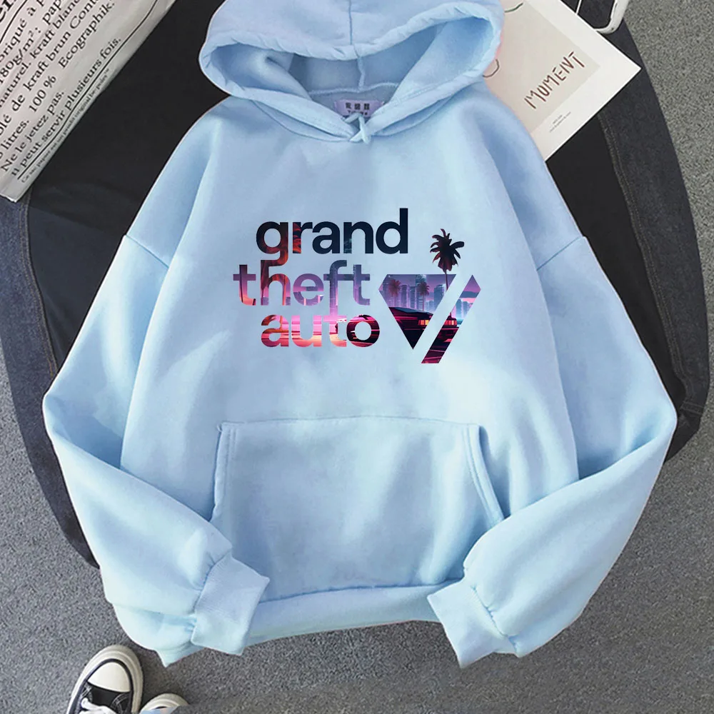 Grand Theft Auto VI  Rockstar Games Hoodie Oversize Funko Pop Vintage Sweatshirt Graphic Printing Casual Clothing Moletom Hoody