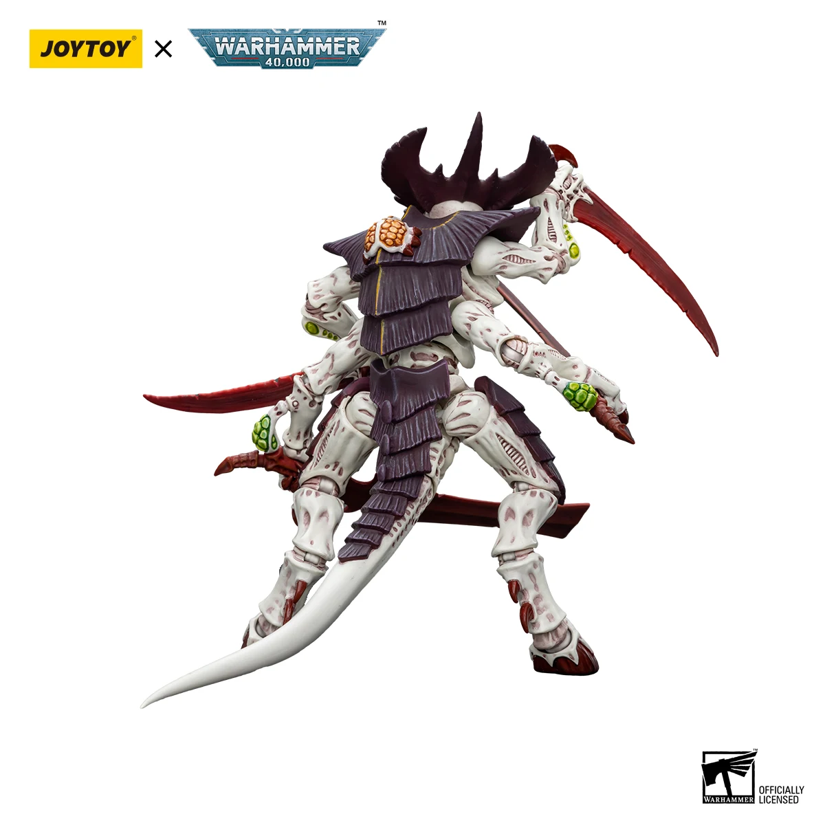 JOYTOY Warhammer mainan tokoh aksi 40k 1/18, prajurit Anime 14.3cm tyrids Hive Fleet Leviathan Tyranid dengan mainan Model bonesword