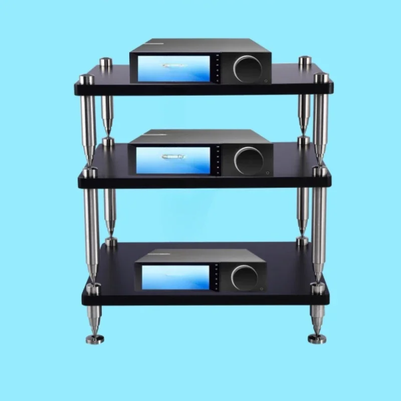 Solid wood solid column leg power amplifier stand, speaker audio equipment rack, cabinet rack, bile machine shock absorber