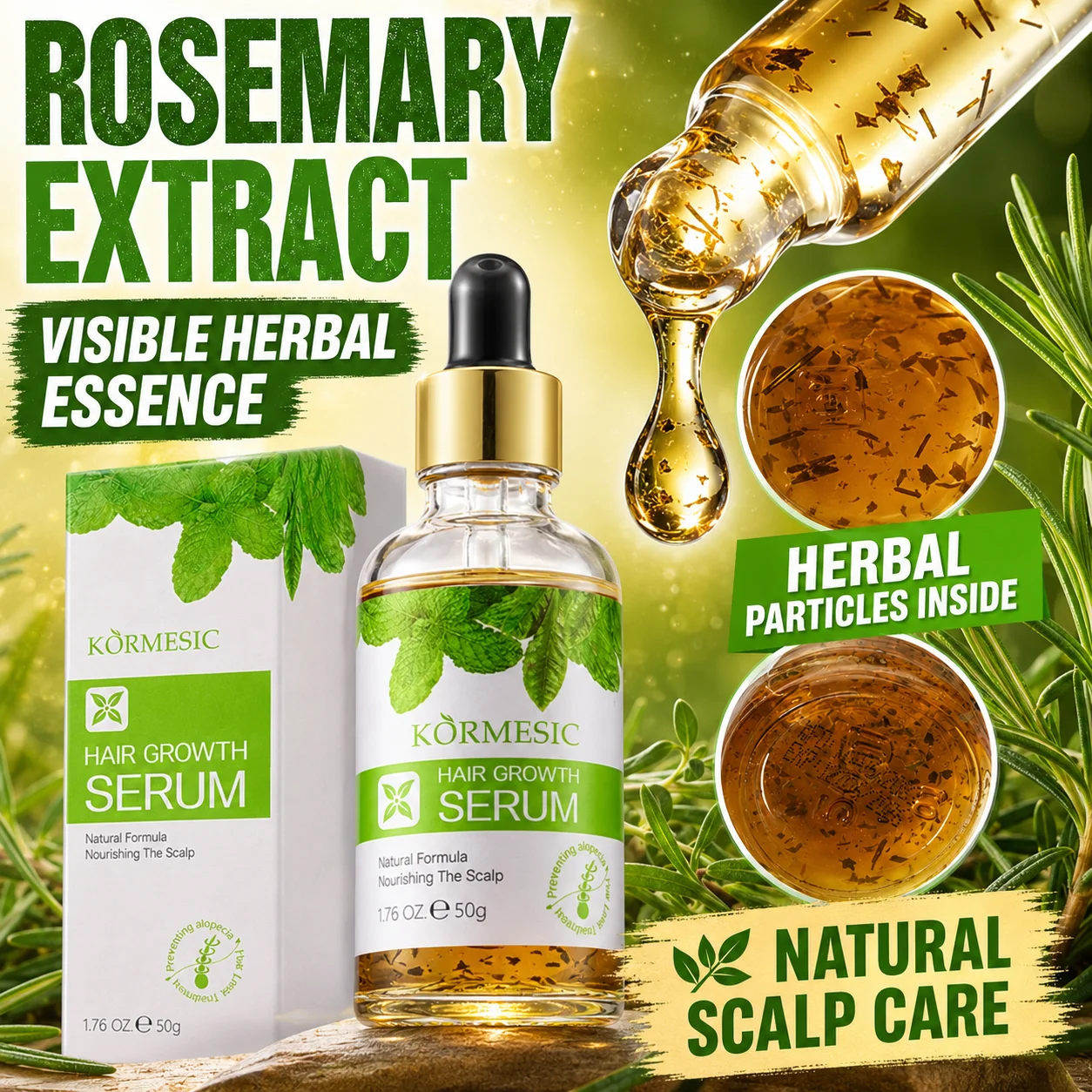 Rosemary Hair Growth Serum 50g - Hair Care Herbal Products ulasan dan harga