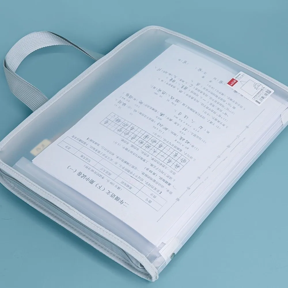 

Transparent 13-Compartment File Organizer Folder Large Capacity Portable Document Storage Bag Multifunctional Durable