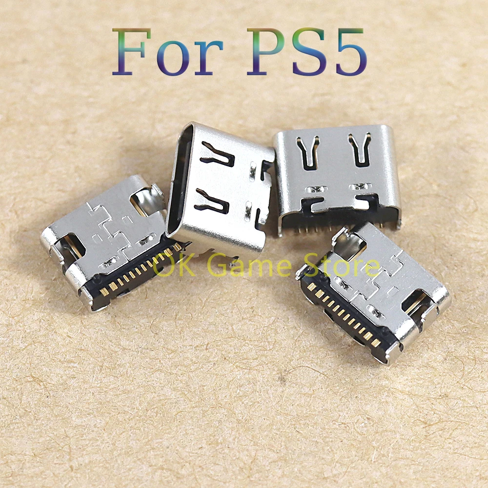 50PCS OEM Type-C Charger Socket connector For PS5 V1.0 V2.0 V3.0 Micro usb charger socket port for PlayStation 5 game controller