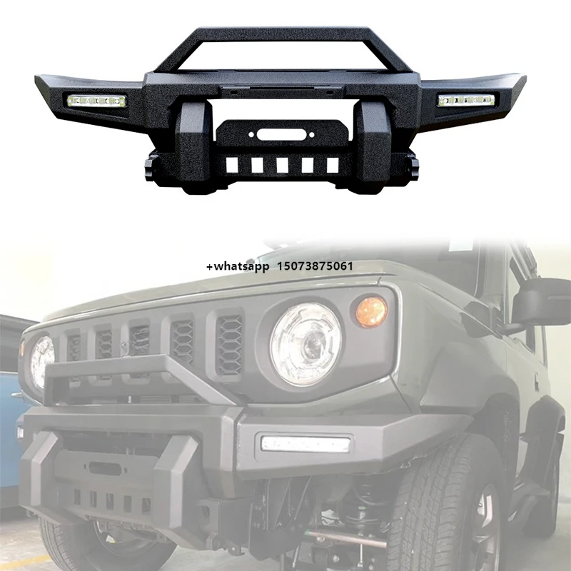LUMA New 3/5Door 2018- Steel Aluminum Front Bumper Guard Light Bull Bar Bolt-On High Quality for Jimny Sierra JB64 JB74