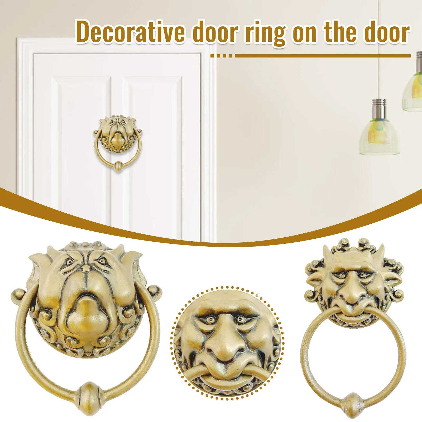 Laby-rinth Door Knockers Decorative Front Door Knocker Wall Art Decorative Set