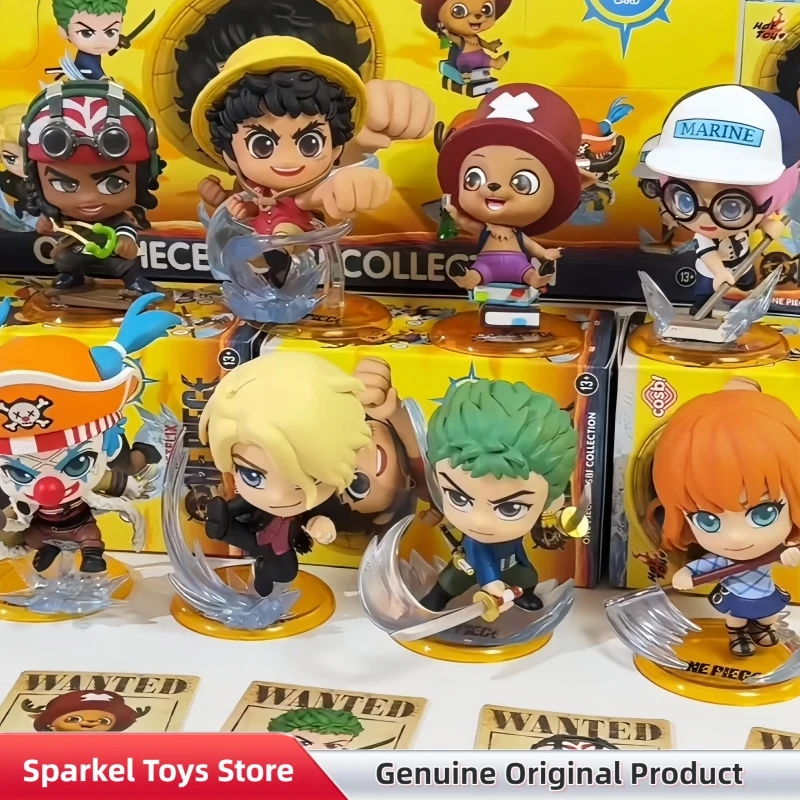 Caja Sorpresa Original de One Piece Cosbi con Mini Figuras de Monkey D. Luffy, Zoro y Chopper, Figuras de Anime, Juguetes Coleccionables, Regalo para Niños