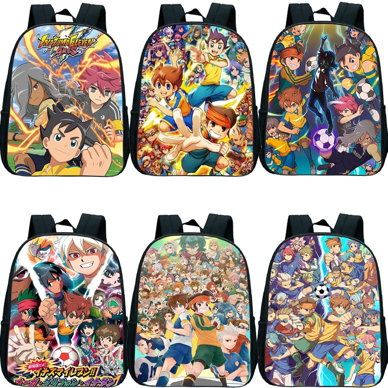 

Inazuma Eleven Go School Bags 12inch Lightweight Kindergarten Backpack Girls Boys Orthopedic Kids School Book Bags Mochilas Gift