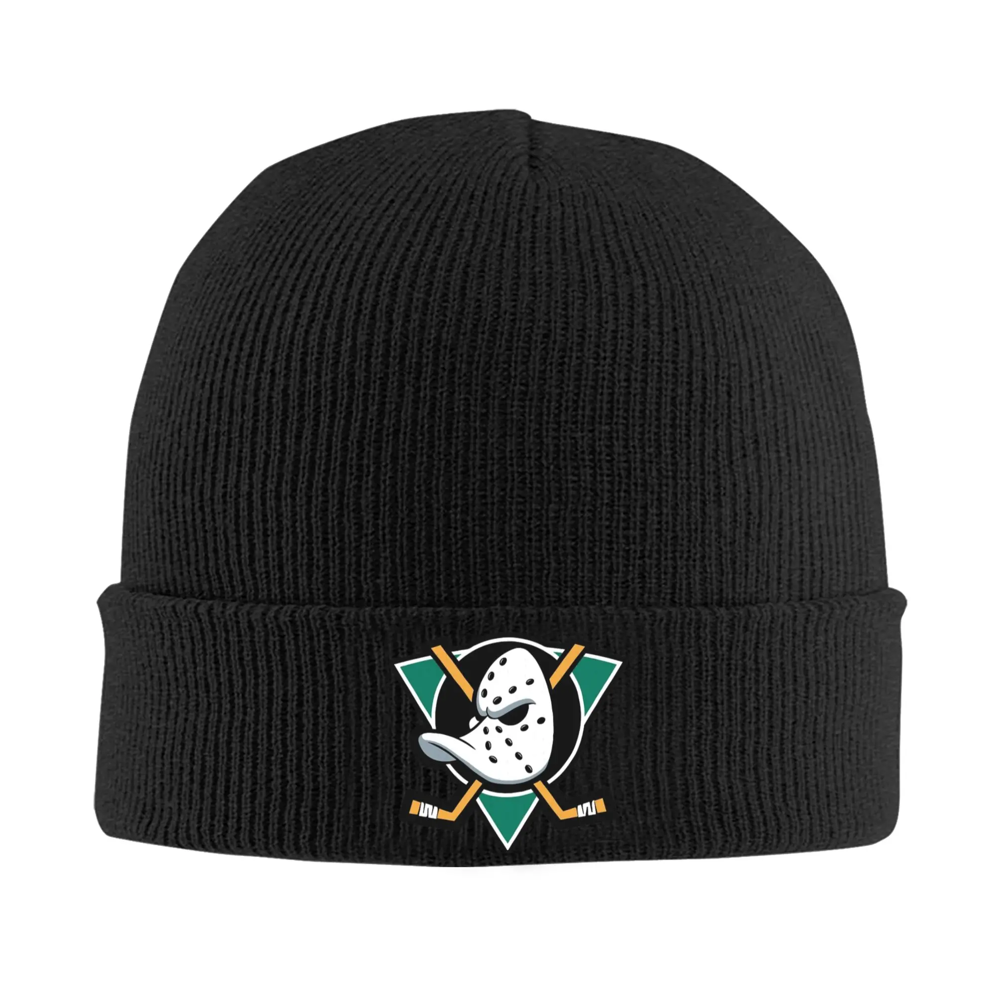 Mightys canards Bonnet chapeaux Bonnet chapeaux hommes femmes unisexe Vintage Kpop tricot chapeau automne hiver personnalisé élastique casquettes