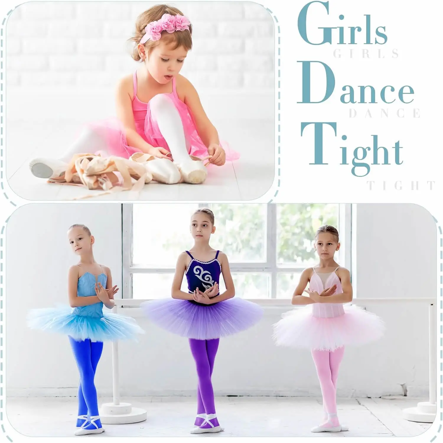 1 Pair of Super Soft Dance Socks, Ballet Leggings, Super Elastic School Uniform Leggings