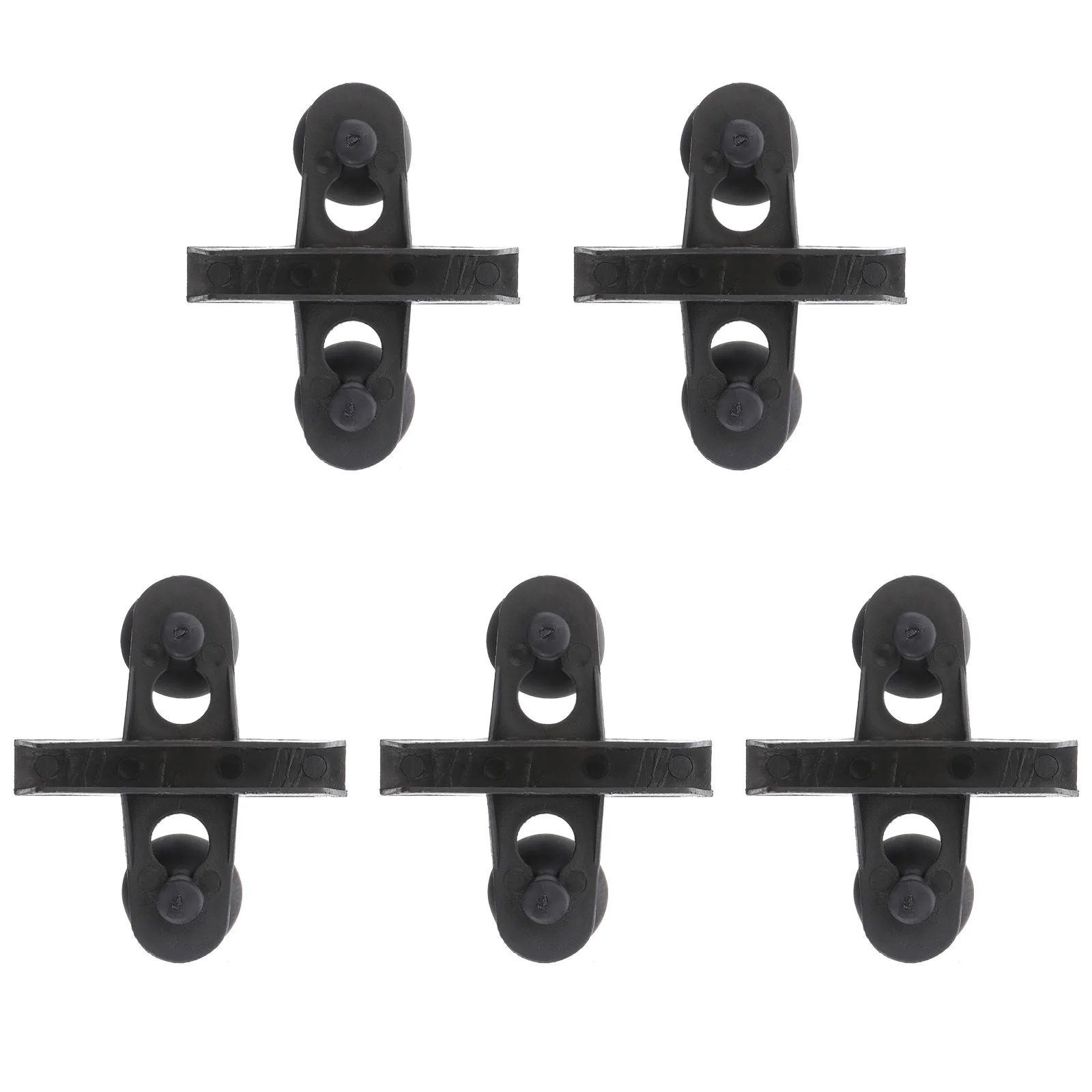 

5Pcs Fish Tank Divider Holders Suction Cup Plastic Black Aquarium Separator Easy Install Detachable for Breeding Fish Separation