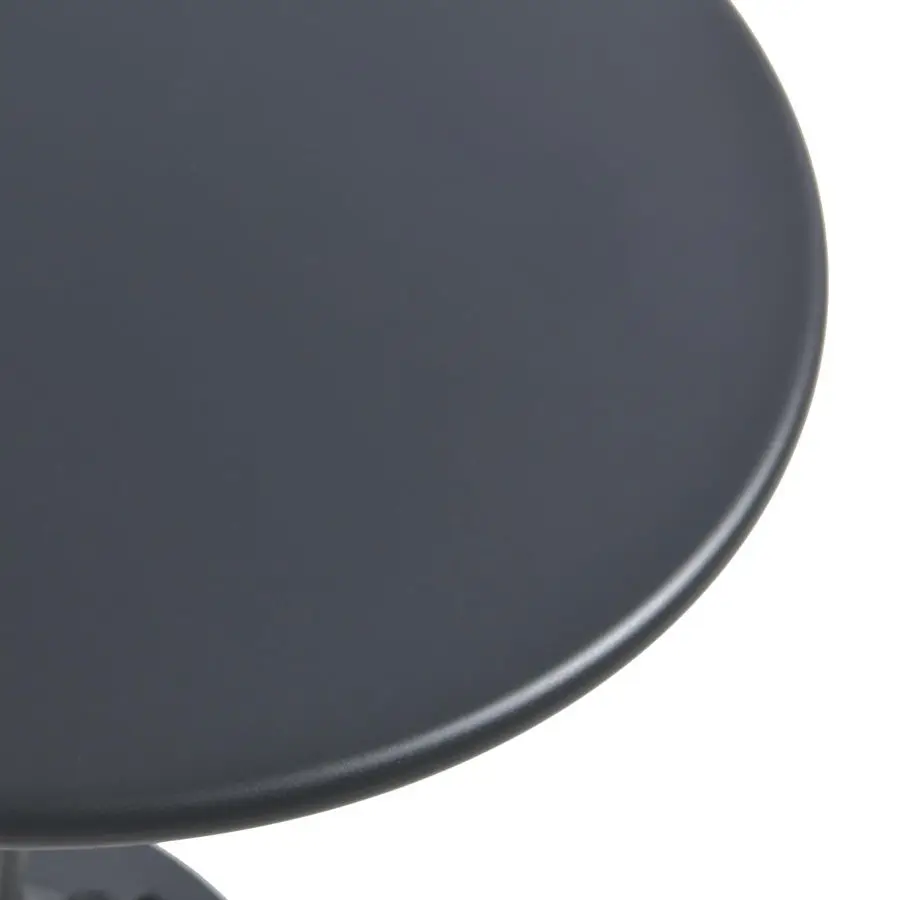 ヴィンテージ風インダストリアル調、高さ調節可能なクランク式テーブル。家庭用またはカフェ用。丸型鉄製ビストロダイニングデスク。機械風ハンドル付き。