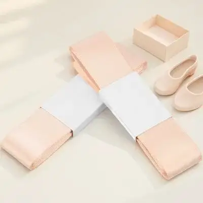 

2pcs Pointe Ribbons Satin Ballet Shoe Ribbon For Dancing Wide Shoe Ribbons Women Dance Performance