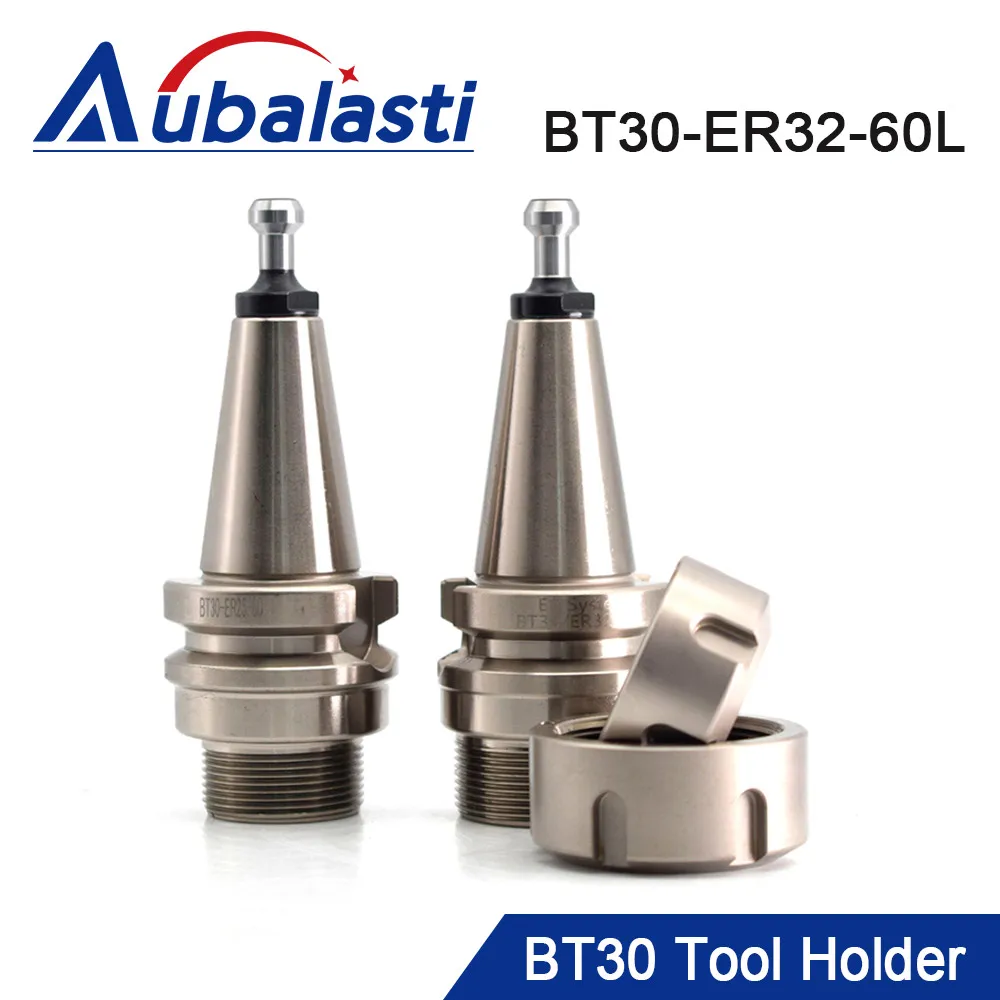 Aubalasti Stainless Steel BT30 Collet Chuck ER32 Balance Collet Chuck BT30-ER32-60L For CNC Milling Lathe Tool