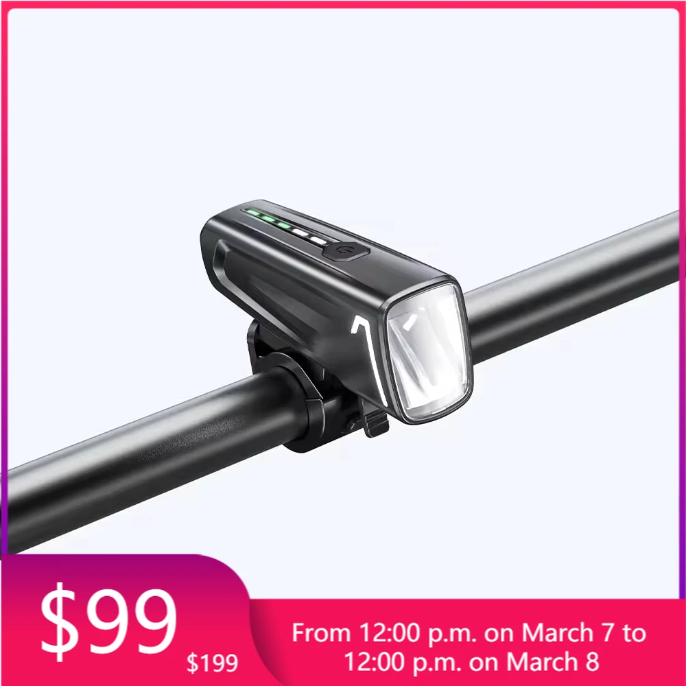 

StVZO 60 Lux LED Bike Headlight Rechargeable Battery-Powered Night Riding Bicycle Light Durable Plastic Material Front Handlebar