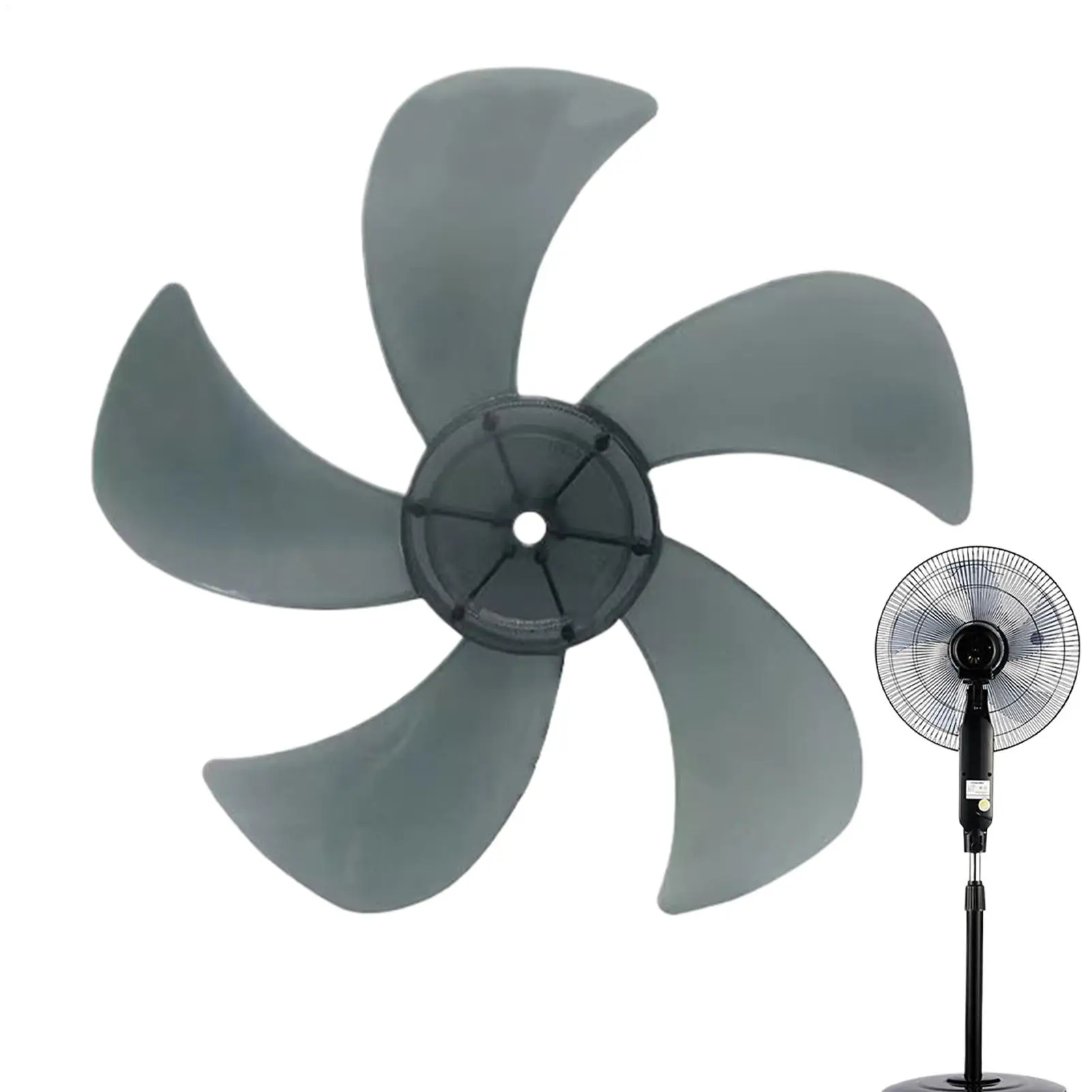 Electric Fan Blade 5 Leaves With Nut Cover For Pedestal Fan Table Home Improvement Electric Equipment Accessories