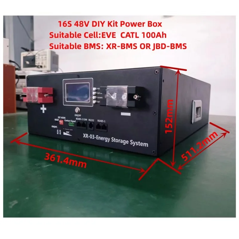 Lifepo4 Lithium-Batterie 8S 16S 24V 48V Smart BMS mit Balancer, Bluetooth, LCD, RS232, RS485, CAN-Kommunikation für Wechselrichter und PC – Detail 23