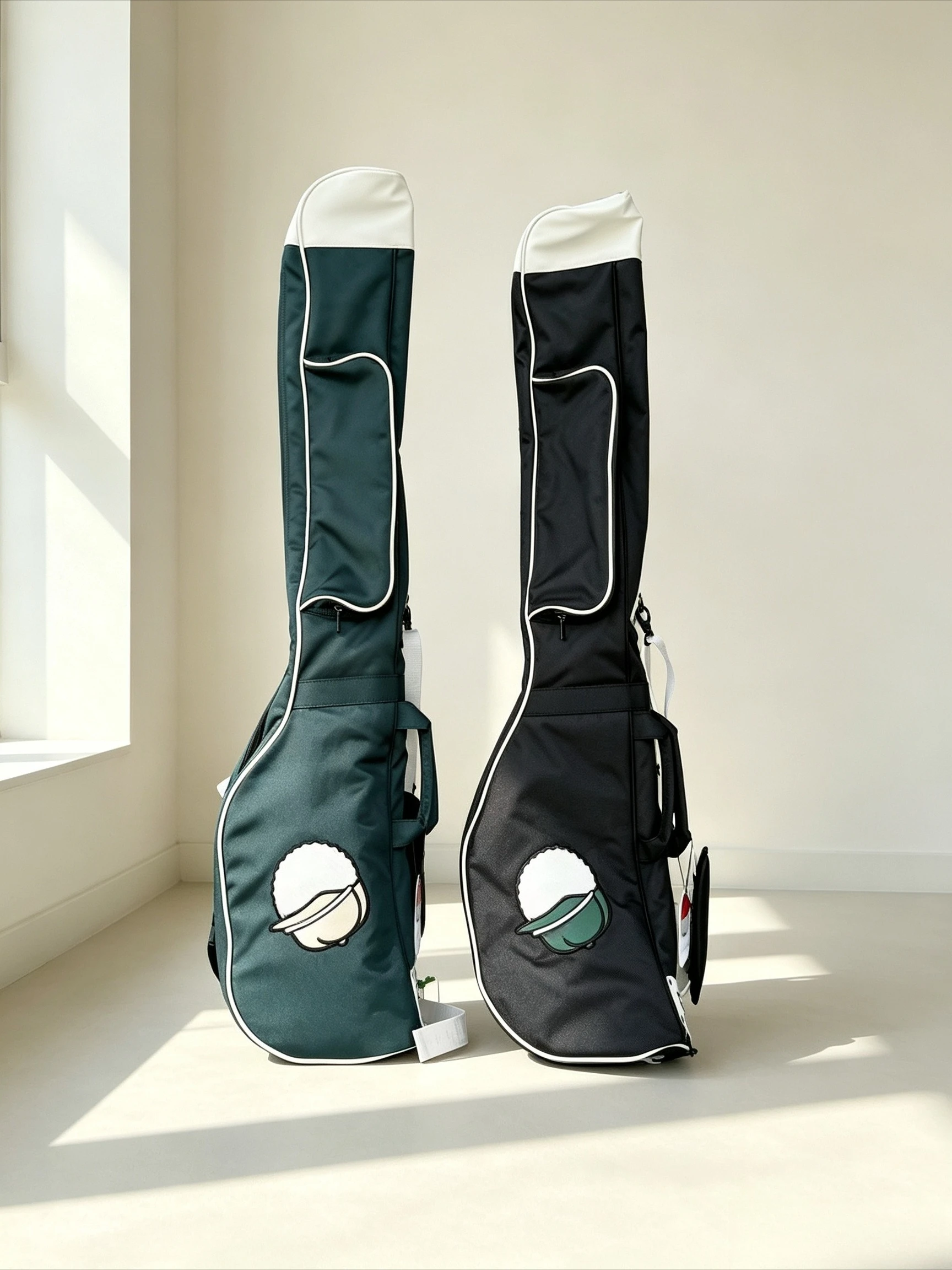 Space-saving Foldable Soft Golf Stand Bag Portable Golf Gun Bag Collapsible Golf Club Soft Gun Bag