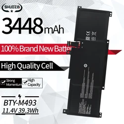 New BTY-M493 Laptop Battery For MSI Modern 14 B11MOU series 11.4V 39.3WH 3448mAh Free tools