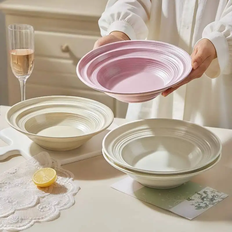 Kép 6: Egyedi Könnyűsúly Vacsora beállítása Design környezetbarát Agyagművesség plates Vacsora beállítása Betűköz Pénzgyűjtés Választékos vaisselle konyhai Edény