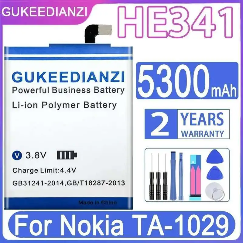 

5300Mah Mobile Phone Battery Safe For Nokia TA-1029 Reliable Power HE341