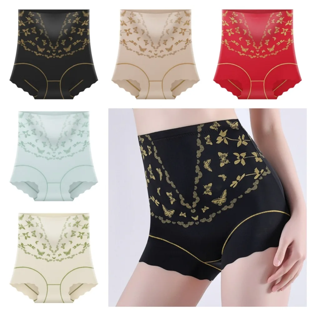 Taille haute minceur façonnage culotte Shapewear motif papillon post-partum corps Shaper ventre contractant coton entrejambe