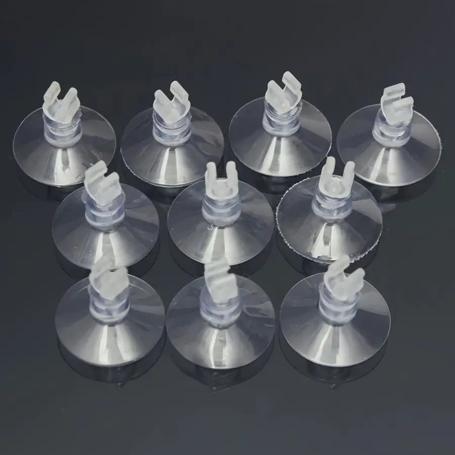 1/5/10/20/50/100pcs Pack Aquarium Suction Cup Holders for Air Tubing & Pumps - Durable Rubber Fish Tank Accessories with Secure