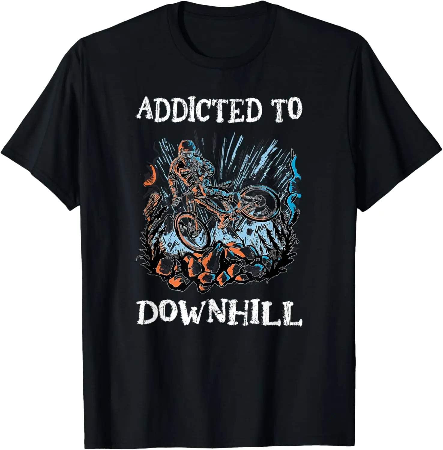 

Футболка для горного велосипеда Addicted To Downhill Cool Mountain Biking