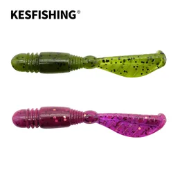 KESFISHING Soft Lure Crankbait Tackle TIG Tail 10pcs 7cm 2.6g Fishing Baits Isca Artificial Pesca
