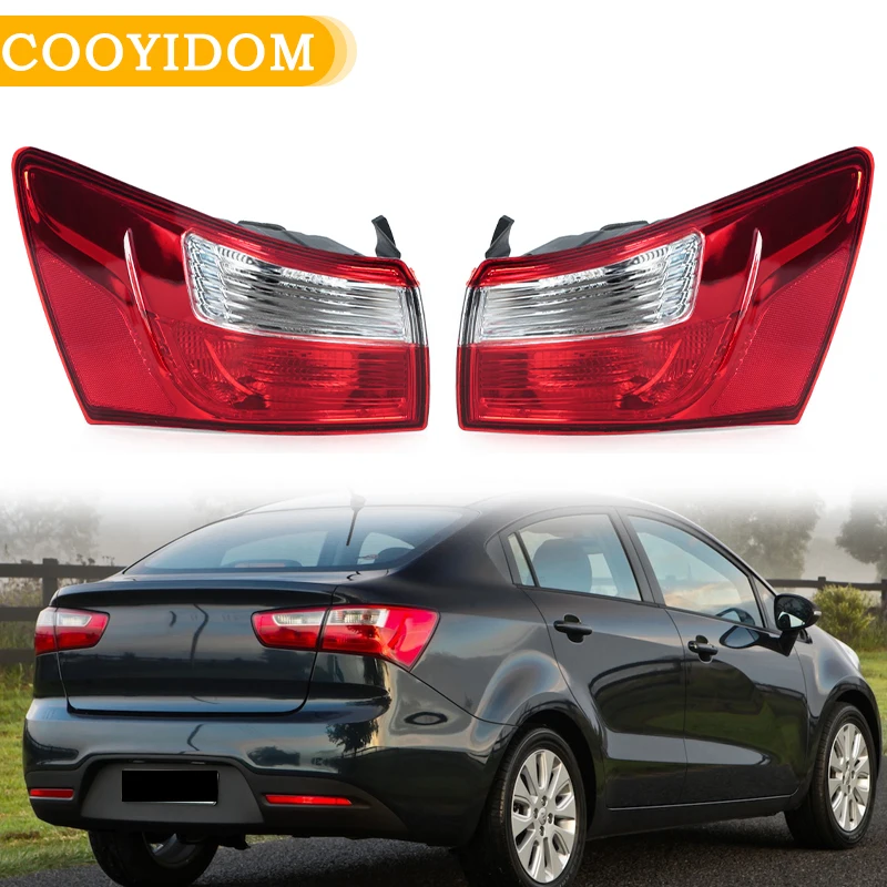 Tail Light  Assembly For Kia Rio Sedan 2012 2013 2014 2015 2016 2017 Rear Outer Taillight Brake Lamp Turn Signal Light