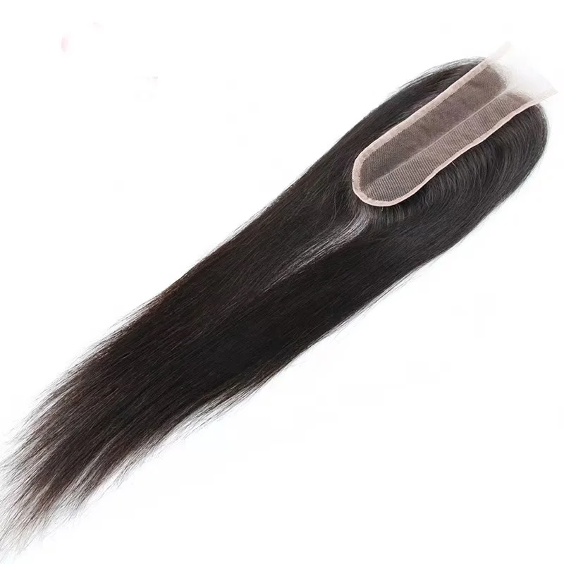 Straight 2×6 Swiss Lace Closure Brazilian Virgin Human Hair 2x6 Transparent Lace Closure Natural Pre Plucked for Black Women