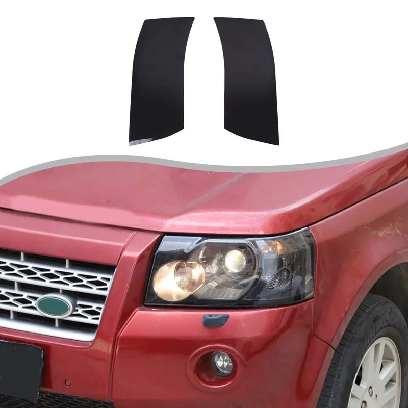 

TPU black yellow For Land Rover Freelander 2 2007-2015 car front and rear headlights front fog lamp film sticker accessories