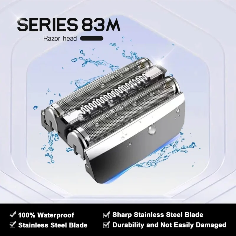 استبدال رأس ماكينة الحلاقة الكهربائية من السلسلة 8 83 متر لشفرات الحلاقة الكهربائية براون S8 موديل 8370Cc,8340S,8350S,8467 #1