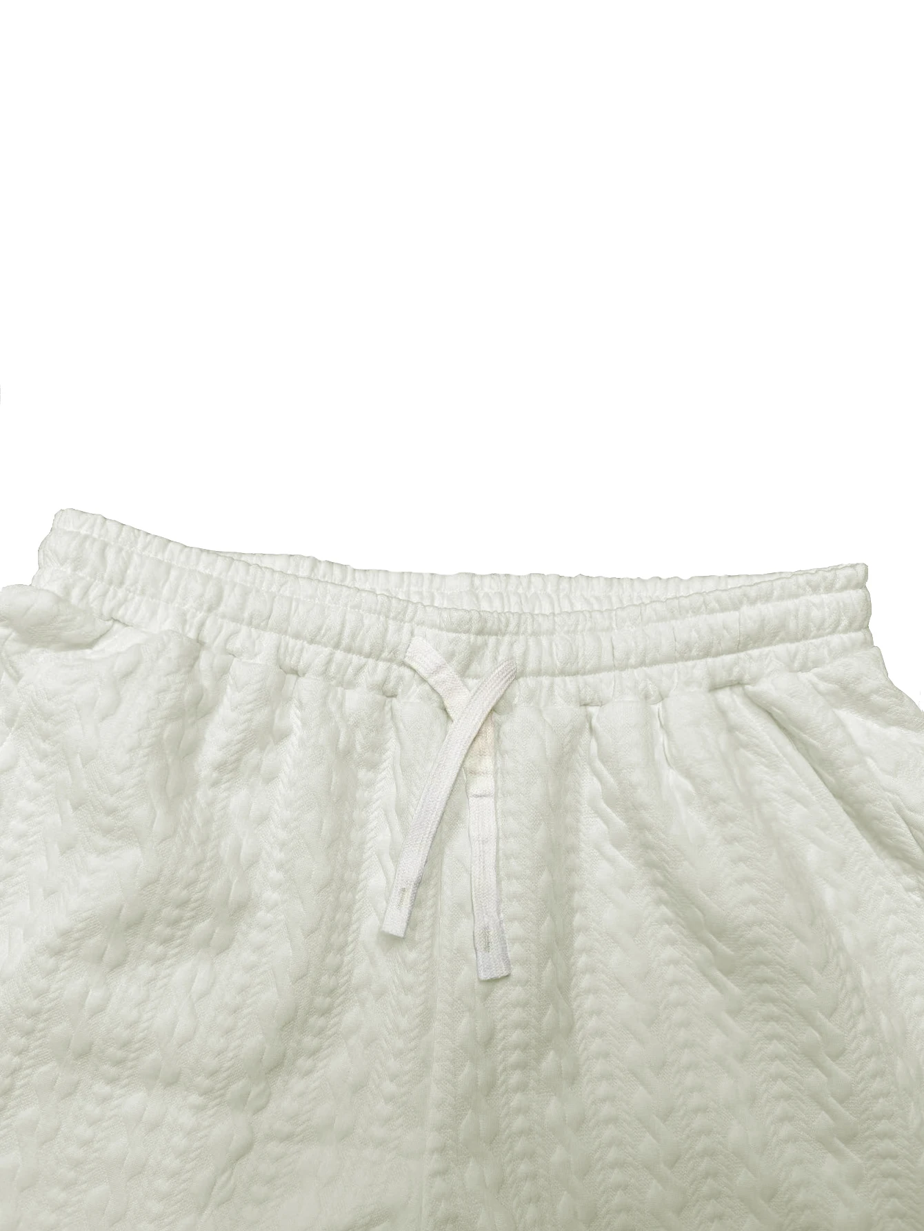 Herren Casual Minimalistische Jogginghose mit Buchstaben-Print, Geteilter Saum, Strukturierter Jacquard-Stoff, Kordelzug am Bund, Komfortabler Schnitt – Detail 15