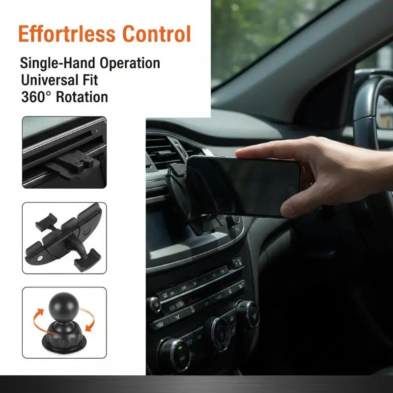 Universal Car CD Slot Phone Mount Accessories 17mm Ball Holder Stand Cradle For Mobile Phone Cell Phone