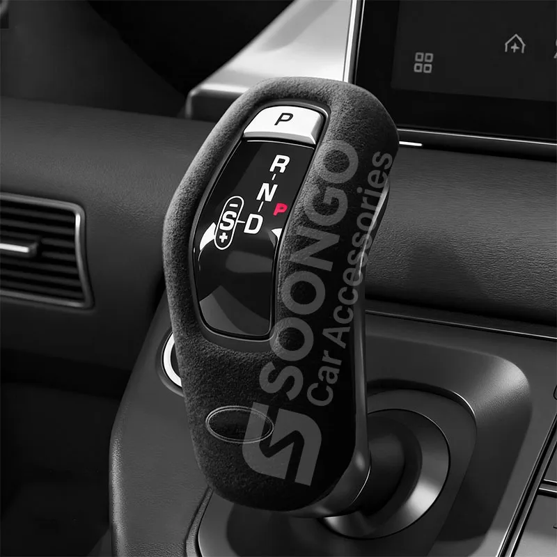 Cubierta de Palanca de Cambios para Consola Central de Land Rover Defender 130 110 90, Accesorios Interiores de Alcántara para Auto