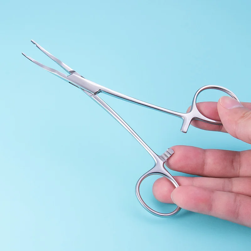 Sterilized Disposable Biopsy Dermal Anchor Puncher for Skin Surgical Steel Holding Pliers Professional Body Piercing Tool Forcep