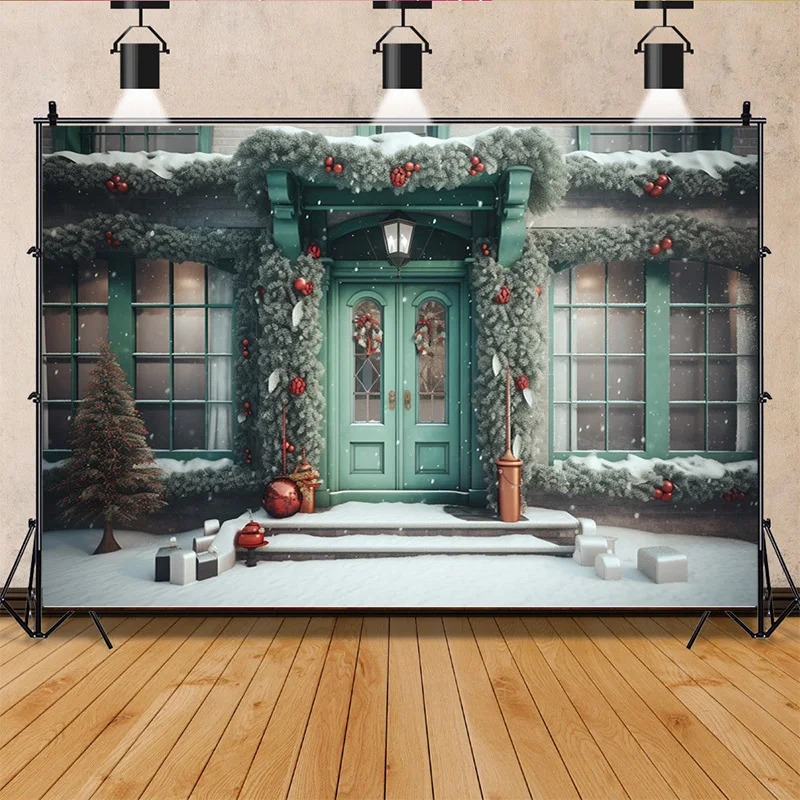 

SHENGYONGBAO Christmas Decorations Photography Backdrops Candy House Living Room Ornament Birthday Photo Studio Background QS-31