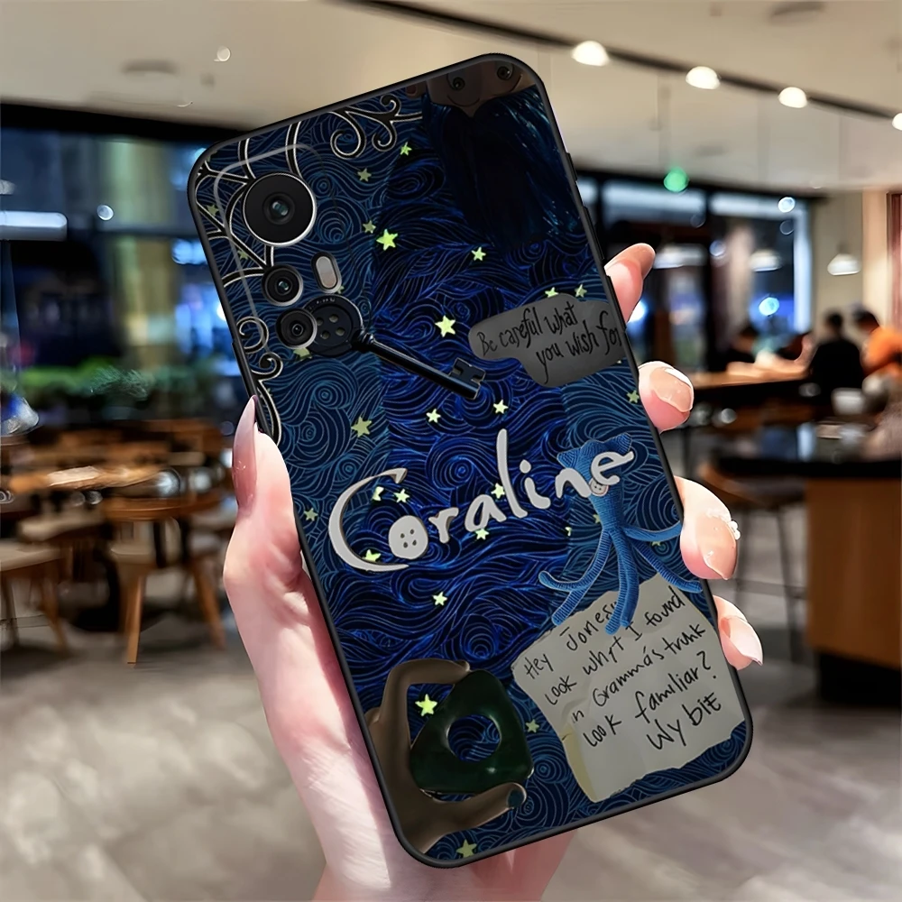 Custodia per telefono Anime C-Coraline Fundas per Xiaomi Redmi Note 13 10 12 Pro POCO F4 F5 X5 Pro 12 13 11T Lite Ultra Cover