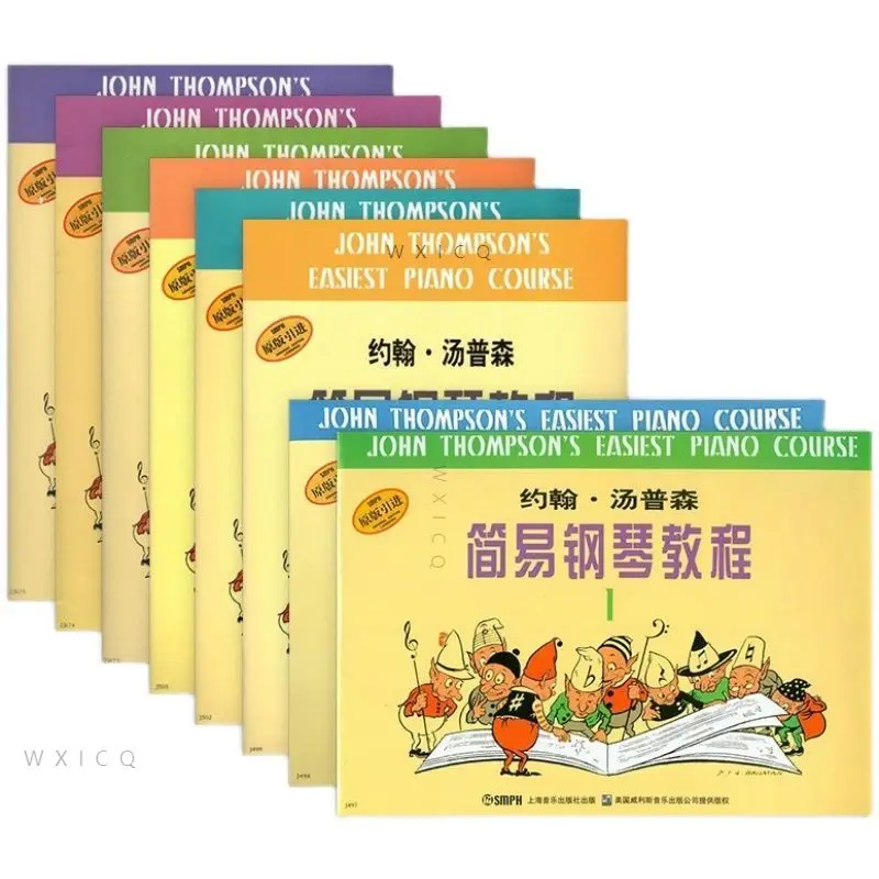 1-8 Books Simple Piano Course Music Children Beginner Textbook Libros Livros Livres Kitaplar Art Thomson Easy Introduction