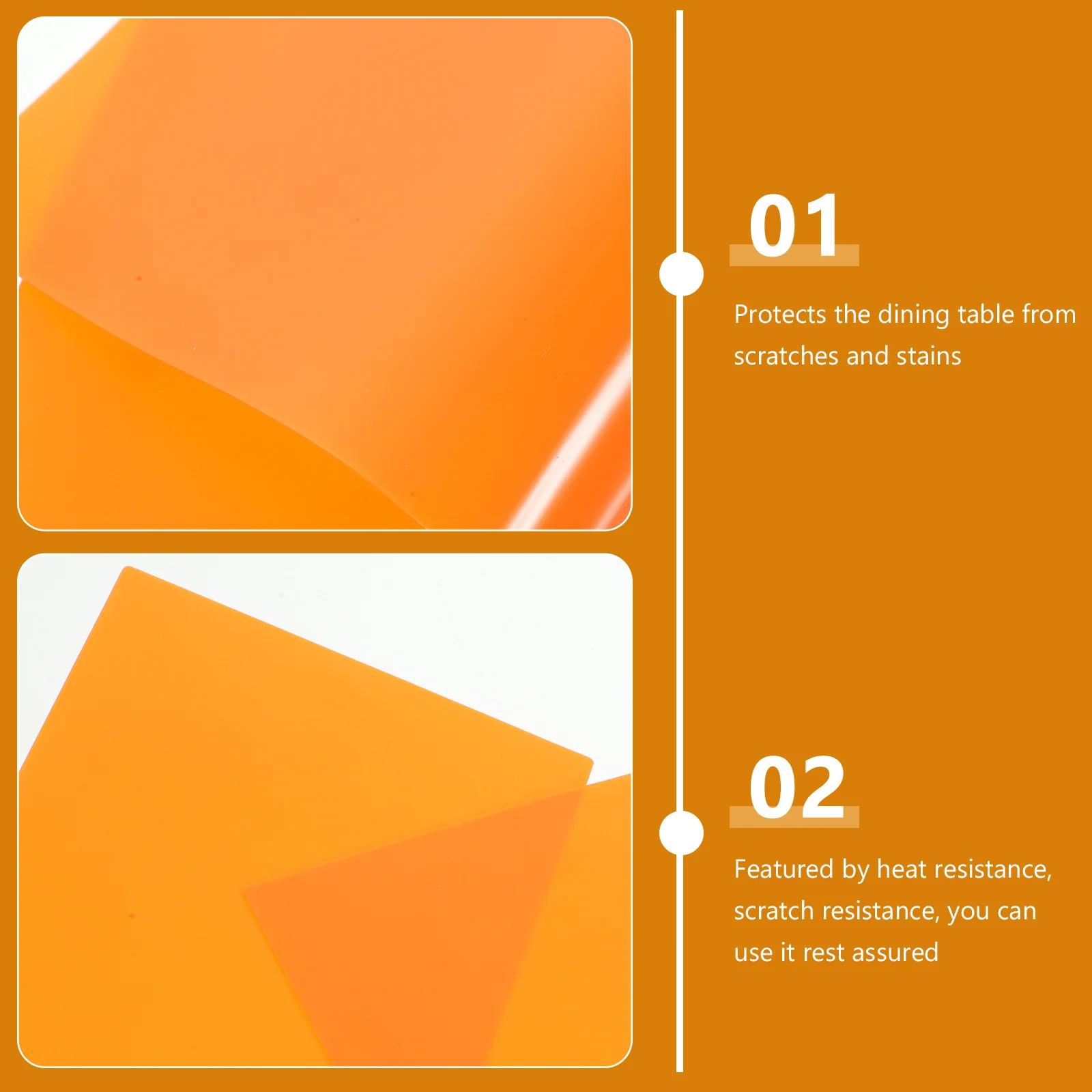 قطعتان من سجادات مكان السيليكون لطاولة الطعام مقاومة للحرارة وغير قابلة للانزلاق وقابلة لإعادة الاستخدام وقابلة للغسل وواقية لمنزل الطفل