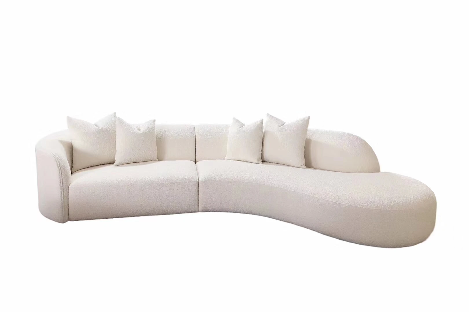 

di-Furniture Bedroom Sets Sofa High Quality Designs Living Room Furniture Curved Cream Sofa Home Sectional Sofa Set&