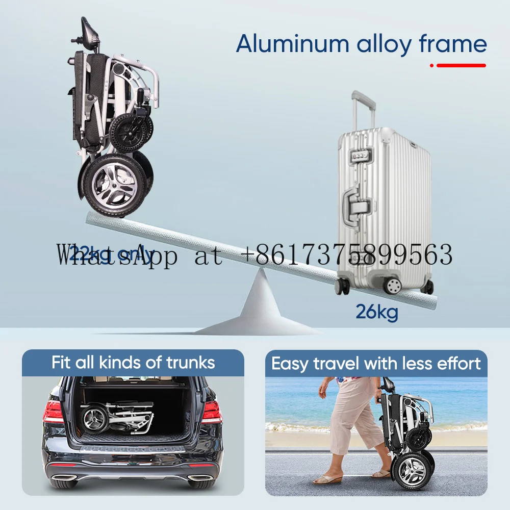 Best Seller Powerful Motor Aluminum Elderly Portable Lightweight Foldable