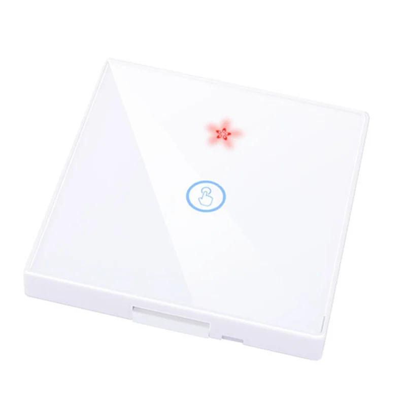 

B47C Умный дом Беспроводной сенсорный переключатель света Электрический 433 МГц Пульт дистанционного управления Настенная панель Кнопка Приемник Светодиодная лампа 1 групповой переключатель