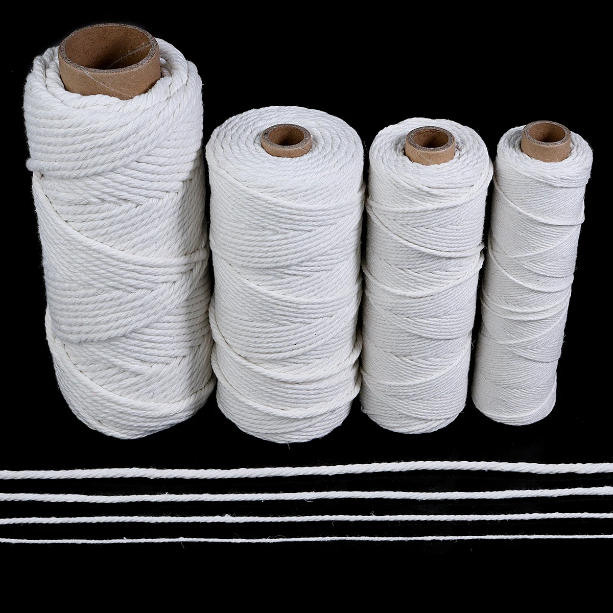 50-100 ярдов, белый хлопковый – обзор и цена Macrame Cord Cotton