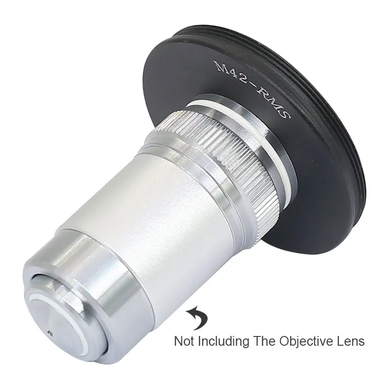 M42 to RMS M42 to C-mount Adapter Ring Microscope Objective RMS Thread/C Mount Lens to M42x0.75mm Interface Ring Adapter