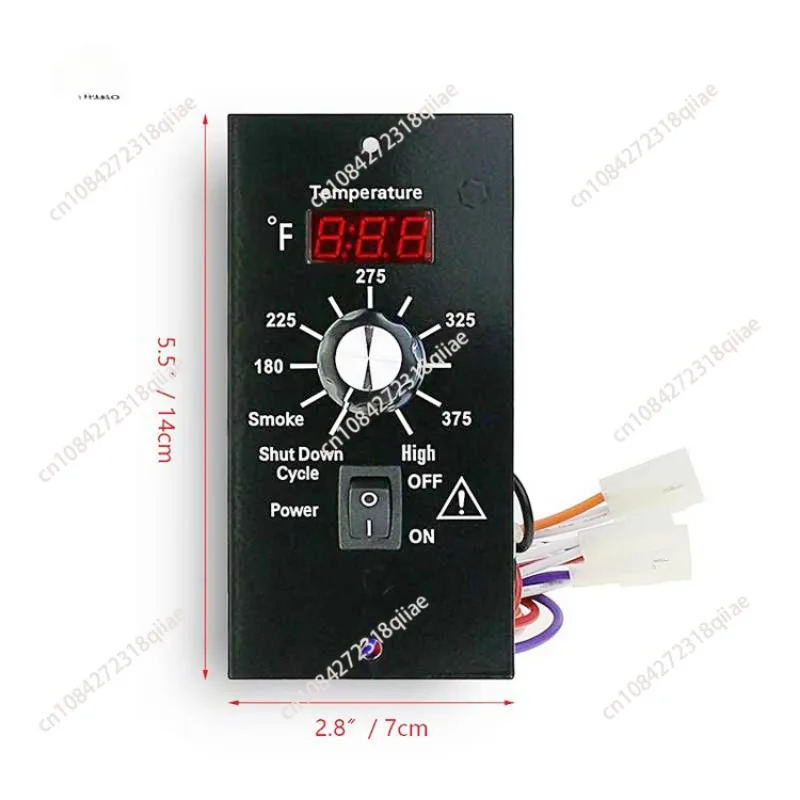 Grill wood pellet temperature controller