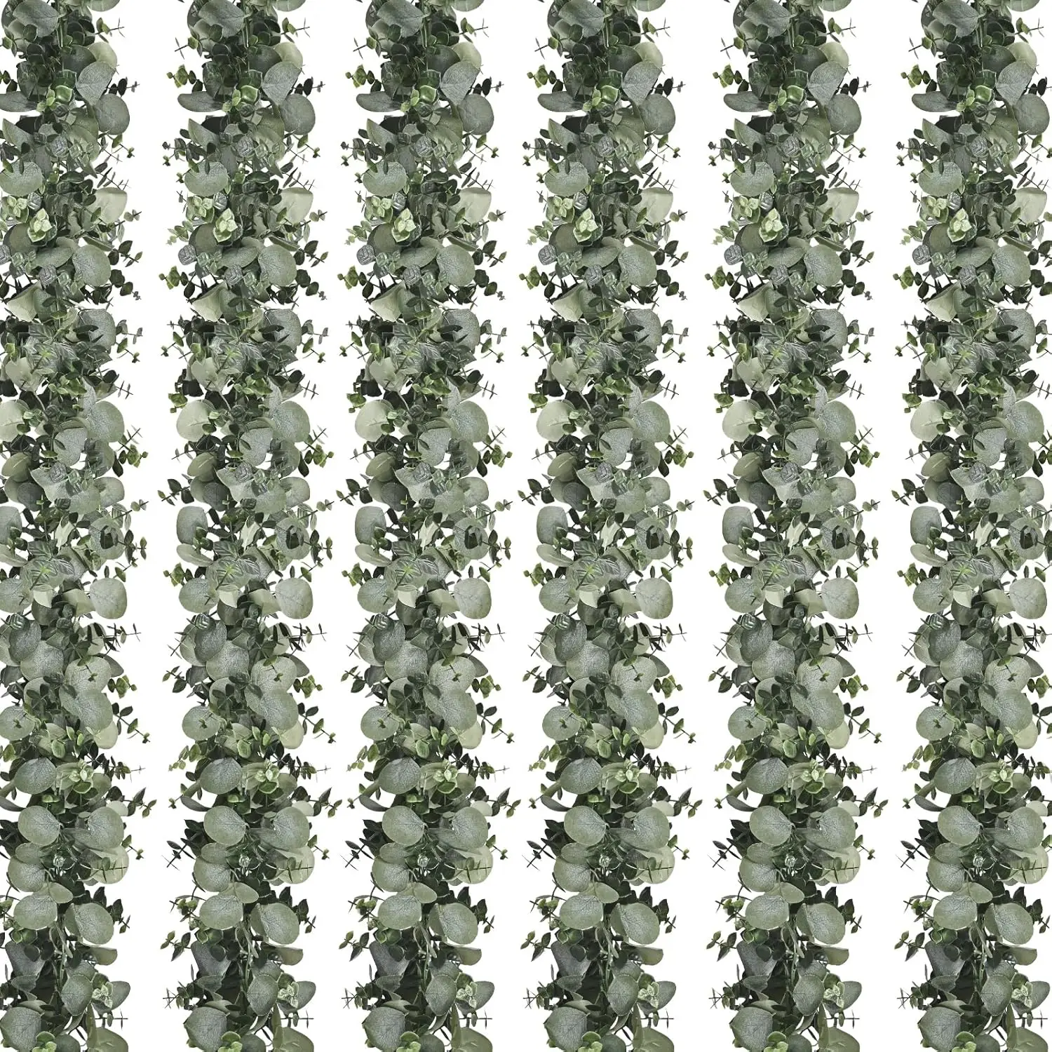 

6 Packs Artificial Eucalyptus Garland, Faux Greenery Vines for Wedding Backdrop Arch Table Wall Party Home Decor