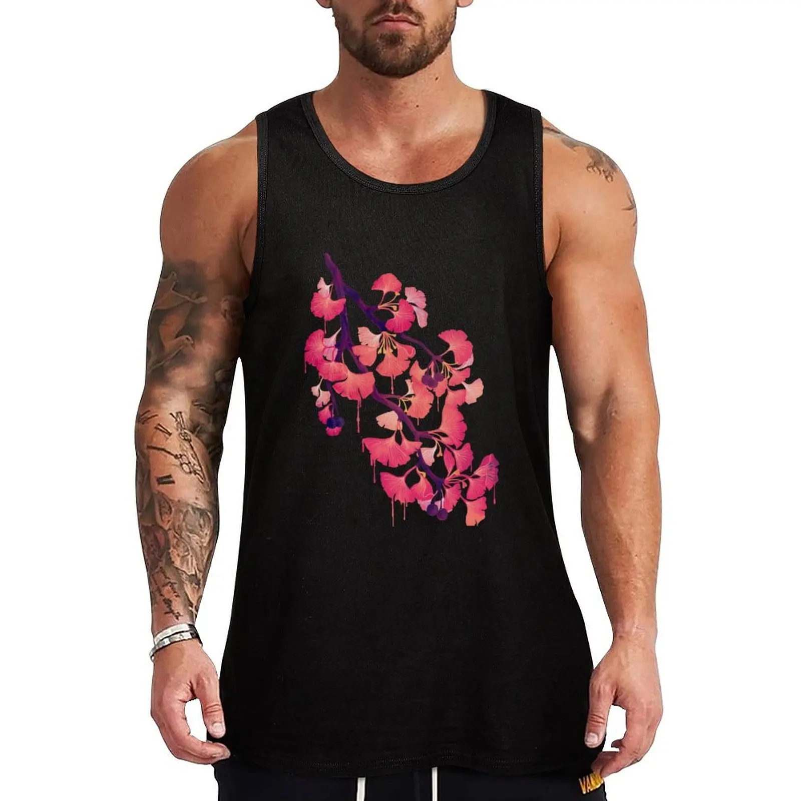 O Ginkgo Tank Top vest men mens designer clothes Bodybuilding clothing man