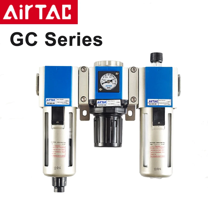 Airtac Pneumatic Filter GC200 300 400 600 Triple Unit Air Source Processor