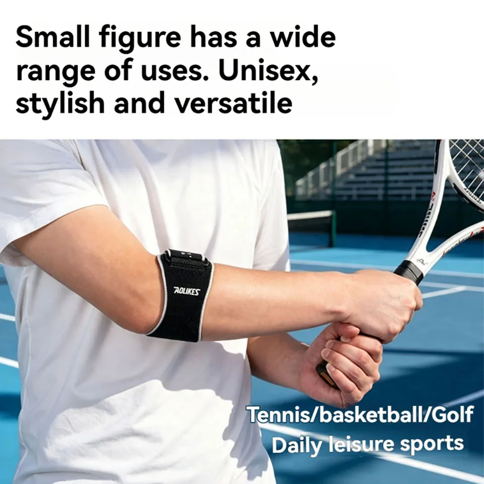 AOLIKES 1PCS Tennis Elbow Brace for Men Women for Tendonitis,Golfers Elbow Tennis Elbow Strap Band,Forearm Brace,Adjustable view 5